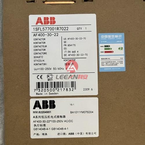 ABB 3 Pole Low voltage Contactor AF400-30-22 1SFL577001R7022 100-250V 50/60Hz New