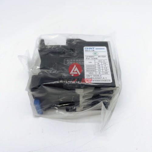 CHINA CHINT AC DC Contactor NC1-1801 1NC Auxiliary Contact Coil 220V New