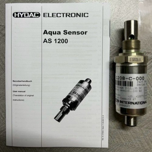 HYDAC Electronic Aquasensor Monitors AS1208-C-000 928886 Fluid Sensor New