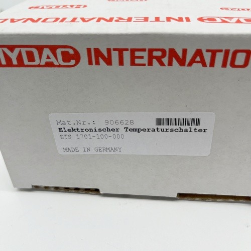 HYDAC Electronic Temperature Switch ETS1701-100-000 906628 with cable New