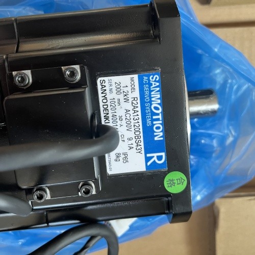 SANYO DENKI Industrial AC Servo Motor R2AA13120DBS43Y 1.2KW AC200V 9.1A 2000RPM New