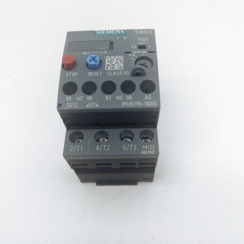 SIEMENS Thermal Overload Relay 3RU6116-1KB0 for Mounting on Contactor 9-12.5A New