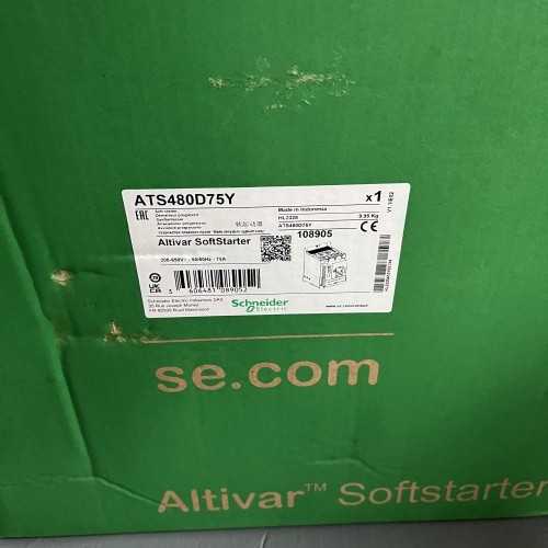 Schneider Electric Three Phase Altivar SoftStarter ATS480D75Y Altistart 480 75A 208-690V New