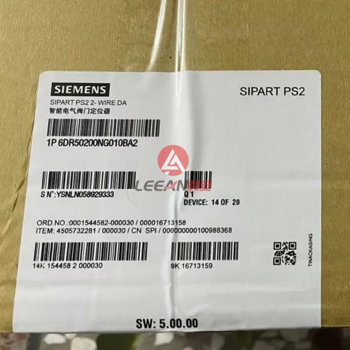 SIEMENS SIPART PS2 Smart Electropneumatic Positioner 6DR5020-0NG01-0BA2 New